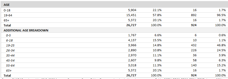 uninsured population duluth minnesota by age zip code 55811